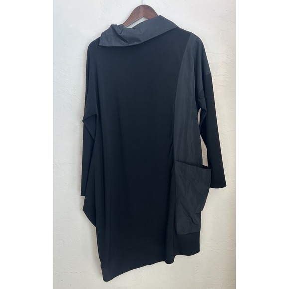 Joseph Ribkoff Dress Asymmetrical Cowl Lagenlook Designer 8 Oversized Cocoon - Picture 2 of 8